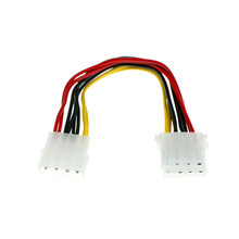 4-контактный Molex папа-2 порта Molex IDE Женский источник питания Y сплиттер адаптер кабель для ПК, охлаждающий вентилятор, CD драйвер жесткий диск 2 шт 2024 - купить недорого