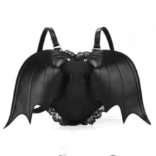 Fashion Small Leather Backpack For Teenage Girls Cute Female Backpack With Pairs Of Ears Bat Wing Shoulder Bag School Bag 155 2024 - buy cheap