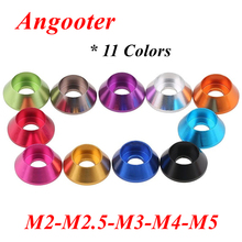 20pcs M2 M2.5 M3 M4 M5 Aluminum washer Colorful anodized Aluminum Cup Head Hex socket Screw Bolt Washer RC Car Model Gasket 2024 - buy cheap