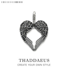 Pendant Wings Heart,2019 Winter Brand New Fashion Jewelry Europe Style Bijoux Trendy 925 Sterling Silver Gift For  Woman Men 2024 - buy cheap
