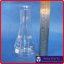Matraz de Erlenmeyer de vidrio, frasco cónico de vidrio de 300ml, para laboratorio, GG17, 8 unidades por lote 2024 - compra barato