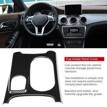 ABS Carbon Fiber Grain For Mercedes-Benz CLA GLA Level A Central Control Cup Holder Panel Cover automobiles styling 2024 - buy cheap
