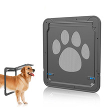 4-Way Lockable Plastic Pet Big Dog Cat Door for Screen Window Safety Flap Gates Pet Tunnel Dog Fence Free Access Door for Home 2024 - buy cheap