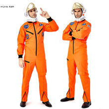 Мужской маскарадный костюм Cosmonaut, S-XL, для Хэллоуина, униформа космонавта, карнавальный костюм Пурима, парад 2024 - купить недорого
