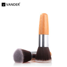 Vander Professional Makeup Brush Flat Top Brush Foundation Powder Beauty Cosmetic Brush brushesTool Wooden Kabuki makeup brushes 2024 - buy cheap