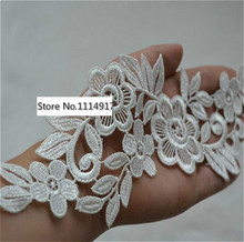 Water Soluble Lace Paste Flowers Wedding Dress Wedding Shoes Lace Fabric Patch 10pcs/lot 2024 - buy cheap