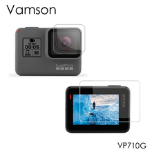 Vamson for Go Pro Ultra Clear Tempered Glass Screen Protector + Lens Protector Scratch-proof for GoPro Hero 7 6 5Black VP710G 2024 - buy cheap