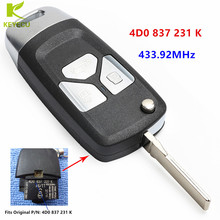 KEYECU Replacement Upgraded Remote Car Key FOB 433.92MHz ID48 Chip 4D0 837 231 K for Audi A6 S6 RS6 A8 TT 1996 - 2006 2024 - buy cheap