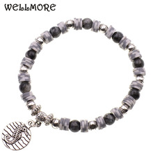 WELLMORE 6MM beaded bracelets Natural stone beads bracelets for women drop shipping wholesale 2024 - buy cheap