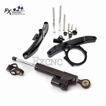 Cnc kit de suporte para estabilizador de direção, suporte de montagem de amortecedor para yamaha fz1 fazer fz1 2016-2018 2006 2015 2007 2024 - compre barato