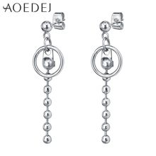 AOEDEJ Boys Korean Earrings Long Round Earrings Fashion Jewelry Dangle Earrings Drop brincos pendientes mujer 2024 - buy cheap