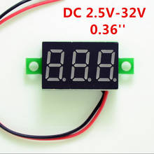 DIY Red Blue Digital LED Mini Display Module DC2.5V-32V DC0-100V Voltmeter Voltage Tester Panel Meter Gauge for Motorcycle Car 2024 - buy cheap