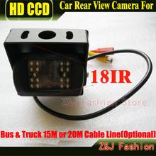 Ccd CCD камера заднего вида парковочная камера заднего вида 120 градусов 18 ИК ночного видения Водонепроницаемая камера для автобуса и грузовика 2024 - купить недорого