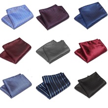 Mens Wedding Pocket Square Silk  Men suit accessories Tie Men's Handkerchief Accessories Jacquard Solid Dots Stripes Paisley 2024 - buy cheap