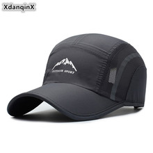 XdanqinX Unisex Chapéu dos homens de Malha De Ventilação Respirável Tamanho Da Cabeça Rabo de Cavalo das Mulheres Bonés de Beisebol Ajustável Cap Snapback Esportes 2024 - compre barato