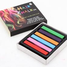 New 6 Colors Non-toxic Temporary DIY Hair Chalk Color Dye Pastels Salon Kit 2024 - buy cheap