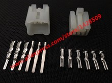 Conector de alimentação, conector de cd e compartimento para carro, 20 conjuntos de 6 pinos, auto fêmea macho 2.3(090), 7122-1360, 7123-1360 2024 - compre barato