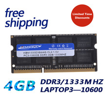 KEMBONA Promotion Laptop RAM Memory DDR3 4GB 1333MHZ SO-Dimm 204 pins + Free shipping 2024 - buy cheap