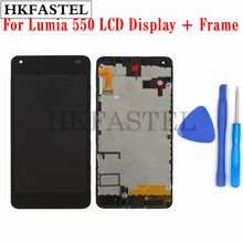 HKFASTEL Original LCD Screen Digitizer Display For Nokia Microsoft Lumia 550 With Front LCD Frame Cover Repair Replacement tools 2024 - buy cheap