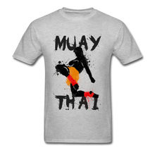 Geek Muay Thai Fighter Men Top T-shirts New Arrival Summer Short Sleeve Crewneck 100% Cotton Tees Design Tee-Shirts 2024 - buy cheap