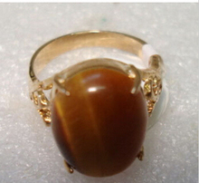 Free shipping@@@@@ Real Tigereye Opal Stone 18KGP Ring Size: 7.8.9 2024 - buy cheap