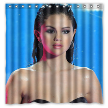 Selena Gomez Shower Curtain Waterproof Fabric Curtain For The Bathroom Polyester Bath Screen Shower Room Product 180x180cm 2024 - buy cheap