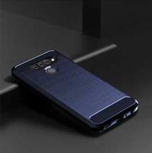 Чехол для телефона LG K50S Q60 K40, мягкий силиконовый чехол-бампер из матового углеродного волокна для LG Stylo 5, K40, V60, Q70, G8X 2024 - купить недорого