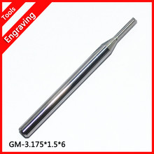 3.175*1.5*5mm 2 Straight Flutes Milling Cutters, CNC Cutting Tools, Carbide Router Bits 2024 - buy cheap