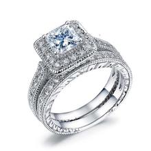 Everoyal, высокое качество, серебро 925 пробы, кольца для девочек, свадебные украшения, очаровательные циркониевые аксессуары, женские кольца на палец, блестящий подарок 2024 - купить недорого