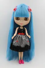 Boneca nude boneca aniversário para meninas, 4 cores, olhos grandes, boneca com cabelo bonito, frete grátis 2024 - compre barato