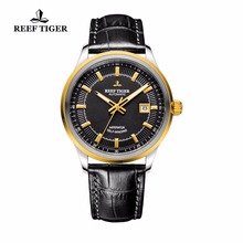 Reef Tiger/RT-Reloj de pulsera para hombre, Miyota 9015, superbrillante, de acero con fecha, oro amarillo, RGA8015 2024 - compra barato