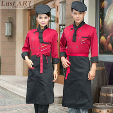 Chefe jaqueta de Food Service loja de roupas chinesa cozinha restaurante do hotel uniforme do cozinheiro chefe cozinheiro roupas dos homens das mulheres negras B059C 2024 - compre barato