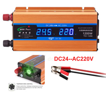 Professional Car Inverter 1200W DC 24 V to AC 220 V Power Inverter Charger Transformer Vehicle Power Inverter Power Switch 2024 - buy cheap