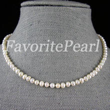 Baby Pearl Necklace, Flower Girl Jewelry Baby 16 Inches 4.5-5mm White Color Freshwater Pearl Necklace - Free Shipping 2024 - buy cheap