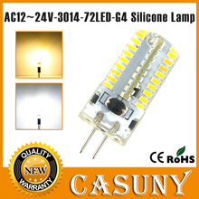 6pcs/lot 24V 64 72led smd 3014 g4 led g4 12v ac dc 7w Light Replace halogen lamp 360 Beam Angle LED Bulb lamp warm/natur white 2024 - buy cheap