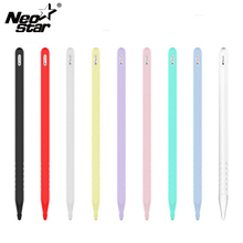 Portable Soft Silicone Stylus Pen Case For Apple Pencil 2 for iPad Pro Tablet Touch Pen Protective Sleeve Cover Colorful Pouch 2024 - buy cheap