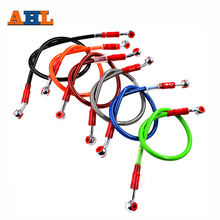 Acero trenzado de refuerzo Universal para motocicleta, 6 colores, Cable de línea de freno, mangueras de aceite de embrague, tubo de 70 cm, 80cm, 90cm 2024 - compra barato