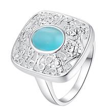 Anillo de plata con circonita azul marino para hombre y mujer, sortija chapada en plata, joyería de moda para hombres y mujeres,/ntthtgz UBCBYDHJ 2024 - compra barato