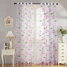 New 2016 Home Textile Flower Embroidered luxury 3D Window Curtains fabric Tulle Sheer Curtains For kitchen Bedroom Living room 2024 - buy cheap