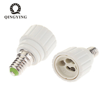 2pcs E14 to GU10 Extension lamp Base Conveter E14-Gu10 Holder Socket Fireproof Material For LED lighting Bulb Adapter Conversion 2024 - buy cheap