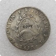 1813 moedas comemorativas-medalha de moedas colecionáveis argentina 8 reais 2024 - compre barato