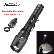 Alonefire H200 zoom фонарик CREE XM-L T6 светодиодный водонепроницаемый регулируемый масштабируемый фонарик Фонарь для аккумулятора 2x18650 2024 - купить недорого