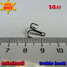 Treble Fishing Hooks  Barble Hook Round Bend High Quality 14# 500pcs 1$ off one more purchase high-carbon steel 2024 - buy cheap