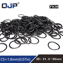 5PCS Fluorine rubber Rings Black FKM O ring Seal 1.8mm Thickness ID21.2/22.4/23.6/25/25.8/26.5/28/30mm O-Ring Seal Ring Gasket 2024 - buy cheap