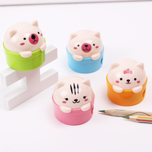 1PC New Cute Kawaii Cartoon Cat Plastic Pencil Sharpener for Kids Student Novelty Item Office School Stationery 2024 - buy cheap