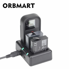 Orbmart-carregador de bateria, três portas, com controle remoto, para gopro hero 5, 6, 7, acessórios de carregamento de câmera, preta 2024 - compre barato