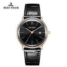 Reef Tiger/RT Luxruy-reloj mecánico automático para hombre, correa de cuero genuino, Masculino, RGA8215 2024 - compra barato