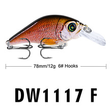 78mm/12G crankbait wobbler crank bait magnetic weight trout bass pike lures 2024 - buy cheap
