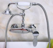 Wall Mounted Bathroom Faucet Bath Tub Mixer Tap With Hand Shower Head Shower Faucet Sets Bna182 2024 - buy cheap