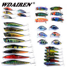 WDAIREN 31pcs/lot Fly Minnow Fishing Lure Set China Hard Bait Jia Lure Wobbler Carp 6 Models Fishing Tackle wholesale 2024 - buy cheap